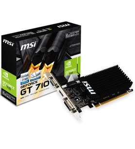 MSI GT710 2GB 2GD3H-LP DDR3 64bit HDMI DVI PCIe 16X v2.0 Low Profile,Fansız