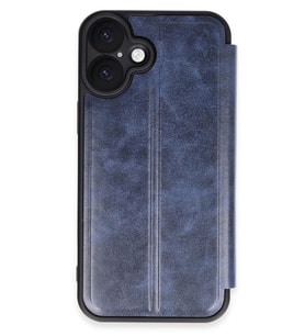 Newface Apple iPhone 16 Plus Kılıf Flip Cover - Lacivert