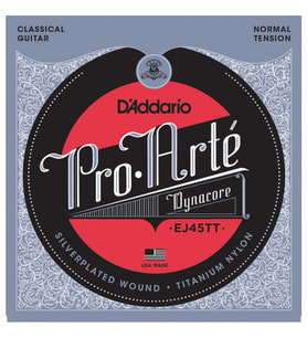 D’Addario EJ45TT Pro-Arte Klasik Gitar Tel Seti Dynacore Titanium Normal Tension