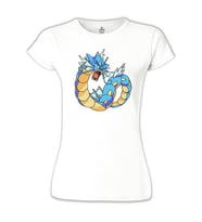 Pokemon Go - Gyrados Beyaz Bayan Tshirt