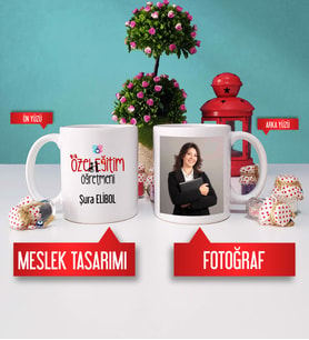 Özel Eğitim Öğretmeni Kupa Bardak Fotoğraflı