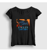 Presmono Kadın Siyah Tour Eagles T-Shirt 145273tt
