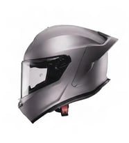 Motosiklet Kaskı Full Face Roxter Matt Greyy İridium Ayna ve Şeffaf Vizörlü Motorcu Kask