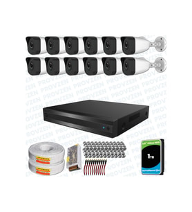 Provzen RV HiLook 12 Kameralı Full HD Geniş Açı Güvenlik Kamerası