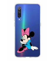 Xiaomi Mi 9 Uyumlu Kapak Minnie Mouse Tasarımlı Şeffaf Silikon Kılıf