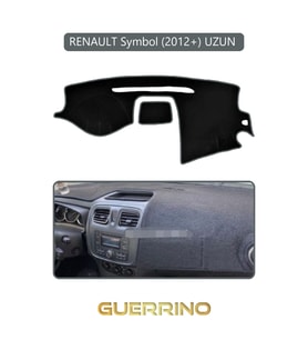RENAULT Symbol (2012+) UZUN TORPİDO KORUMA HALISI GRİ KENAR
