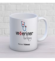 KİŞİYE ÖZEL VETERİNER MESLEK KUPA BARDAK