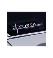Corsa Yan Cam Sticker Oto Kapı 20 Cm X 7 Cm Hologram c69