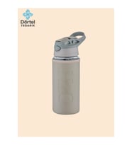 H2o Deri Kılıflı Pipetli Cam Matara 500 ML