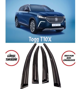 Togg T10x Cam Rüzgarlığı 4-lü Takım