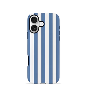 iPhone 17 Vorian Çift Katmanlı Kılıf Blue Marina Stripe