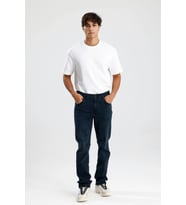 #ErkekJean Straight Fit Koyu Indigo Denim Rahat Konforlu Clint50 Erkek Jean Pantolon