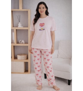 Kadın 1905-1 Kısa Kol Oslo Pijama Takımı