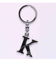 METALİK KROM VE HARF ANAHTARLIK-(K HARFİ)ANAH55