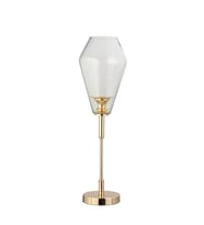 Vitale Heksa Cam Şamdan Gold 16x16x61 cm AK.JD0131