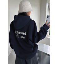 Mr. Everyting Baskılı Oversize Sweatshirt (Lacivert)