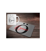 KİŞİYE ÖZEL Ö HARF BASKILI MOUSE PAD ve KUPA BARDAK SETİ