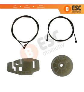 Renault Modus 2003-2008 Makyajsız Kasa 8200277578 İçin Elektrikli Ön Sağ Kapı Cam Kriko Tamir Seti