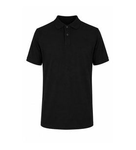 Trender Düz Pike Siyah Erkek Polo Yaka T-shirt 2061