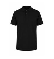 Trender Düz Pike Siyah Erkek Polo Yaka T-shirt 2061