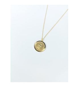 14 K Gold Kaplama 925 Ayar Gümüş Koruyucu Göz Kolye