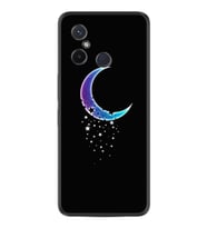 Xiaomi Redmi 12c Kılıf Resimli Desenli Silikon Platinium Series Moon Star 1851