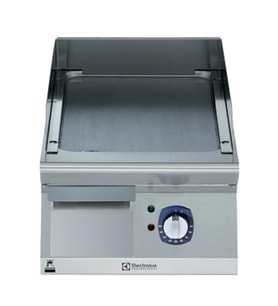 Electrolux Professional Endüstriyel Elektrikli Izgara, Fırçalanmış Krom Kaplamalı Çelik Pişirme Yüzeyi, 400 Mm, Eğimli, Termostatik Kontrol, Kazıyıcı Dahil E7IIKDAOMCA