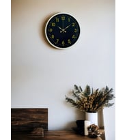 36 Cm Krem Gold Rakamlı Duvar Saati