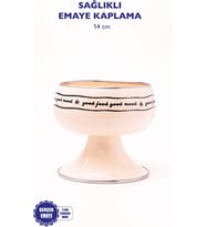 Mood Emaye Meyvelik-Ayaklı Kase 14Cm (Orta Boy)