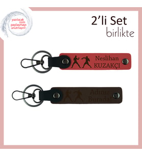 Sporcuya Anlamlı ve Güçlü Armağan, Combat Temalı, İsme Özel Anahtarlık, Nar Çiçeği-Koyu Kahve