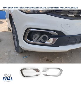 Fiat Egea Krom Sis Farı Çerçevesi 2020 Üzeri P.Çelik (Gümüş)