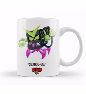 Brawl Stars Vırus 8 Bıt Kupa Bardak Porselen