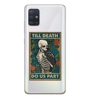 Samsung Galaxy A71 Uyumlu Till Death Tarot Kart Tasarımlı Şeffaf Telefon Kılıfı
