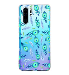 PrintiFy Huawei P30 Lite ile Uyumlu 1mm Slim Fit Nazar Boncuğu 3 Baskılı Şeffaf  Kılıf