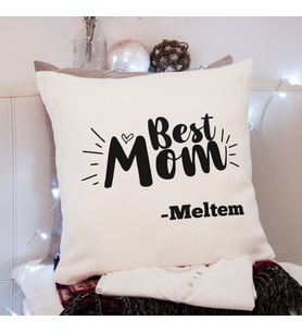 En İyi Anne ( Best Mom ) Tasarımlı Yastık Kişiye Özel