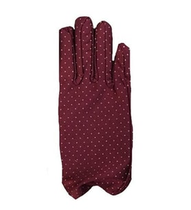 Bordo Renk Puanlı Çocuk Eldiveni