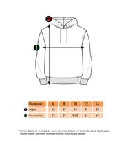 Toontoy Kız Çocuk Kapüşonlu Baskılı Sweatshirt (Lacivert)