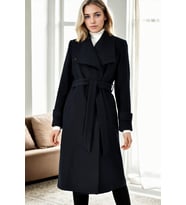 Z9645 DEWBERRY BAYAN PALTO-LACİVERT