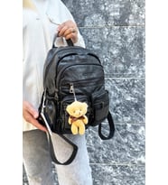 Kadın Siyah Orijinal İthal Çok Gözlü Su Geçirmez Ultra Hafif Sırt Çantası Shopper (STD)