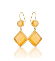 Kadir Jewellery 22 Ayar Altın Kaplama Kadın Sallantılı Küpe -El İşçiliği Ve Hipoalerjenik Küpe