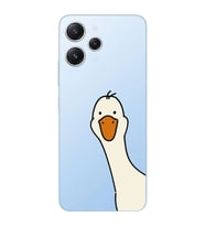 Xiaomi REDMI 12 Uyumlu Sevimli Ördek Desenli Şeffaf Telefon Kılıfı