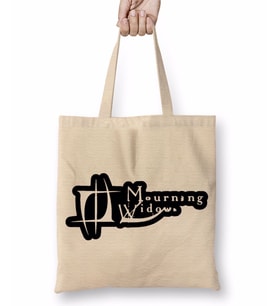 Mourning Widows Logo Bez Çanta Uzun Saplı