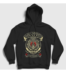 Presmono Unisex Siyah Obey Black Sabbath Kapüşonlu Sweatshirt 18523tt