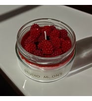 Studio Moon's Çilek Kokulu Böğürtlen Mum %100 Doğal Soya Wax Mumu