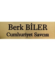 Kişiye Özel Metal İsim Plakası Kapı Plakası İsimlik Kapı İsimliği Metal Plaka Baskı