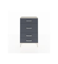 Arges Komodin 4 Çekmeceli 60x30x96 Aytaşı-Antrasit