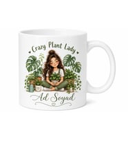 Crazy Plant Lady Baskılı Çılgın Bitki Kadını Kupa Bardak Hediye