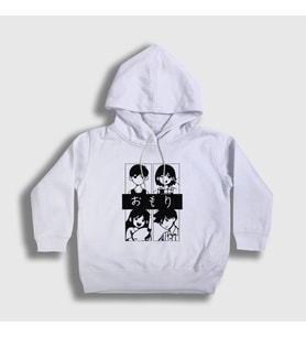 Presmono Unisex Çocuk Beyaz Oyun Omori Kel Aubrey Hero Kapüşonlu Sweatshirt 481332tt