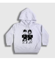 Presmono Unisex Çocuk Beyaz Oyun Omori Kel Aubrey Hero Kapüşonlu Sweatshirt 481332tt