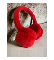 Kışlık Peluş Kulaklık Kırmızı Peluş Kulaklık Kırmızı